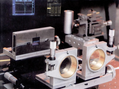 Photo of grating setup